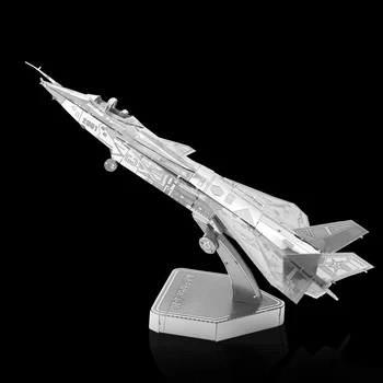 DIY 3D Kovinski Puzzle Air Force J-20 Letalo Model Gradnjo Kompleti za Lasersko Rezanje Jigsaw Uganke Zbiranja Igrač za Prijatelje, za Darila