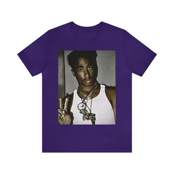 Tupac Shakur Mladi Kralj Miru Unisex Majica Kratek Rokav Tee T-shirt