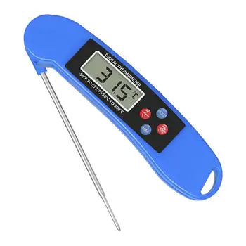 Zložljivi Termometer Visoko Natančno na Baterijski Pogon Nepremočljiva Temperature Živil Tester Mesa Termometer s Prob za Dom