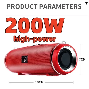 200W High Power Caixa De Som Bluetooth Prenosni Bas Zunanji Brezžični Audio Surround 3D Bluetooth Zvočnik TWS/FM/Glas Maturantski ples