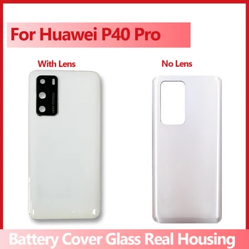 100% Nov Za Huawei P40pro Pokrovček Baterije Zadnja Vrata Stanovanj Nazaj Primeru Zamenjava Za P40pro Baterijo Pokrovček Z Objektiva