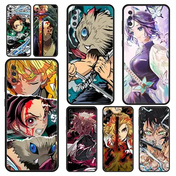 Anime Demon Slayer Srčkan Primeru Telefon Za Samsung Galaxy A52 A50 A70 A10 A30 A40 A20S A20E A02S A12 A22 A72 A42 A32 5G A04s Pokrov