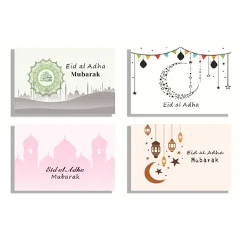 Kartice Muslimanskih Darila Eid Voščilnice Eid Mubarak Kartice Z Ovojnice Eid Kartice in Ovojnice Nastavite Ramadana Eidi Ovojnice