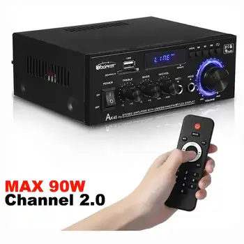 2024 NOVO AK45 PRO HiFi Digitalni Ojačevalnik Max Moč 90Wx2 Kanal Bluetooth 2.0 Prostorski Zvok, AMP Zvočnik za Domači Avto