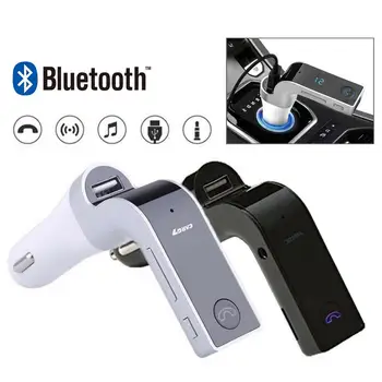 G7 Avtomobilski Cigaretni Vžigalnik Usb Prostoročno opremo Bluetooth, FM Oddajnik Tipa Radio MP3 Predvajalnik USB Adapter za Polnilnik Avto Dodatki
