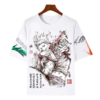 Anime Črnilo pranje slikarstvo Majica s kratkimi rokavi Moški Ženske T-shirt Kratek Rokav Risanka Sedem Smrtnih Grehov Majica s kratkimi rokavi