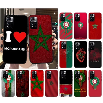 Maroko Zastavo Primeru Telefon Za Xiaomi Redmi Opomba 12 Pro 11S 11 10 Pro 10S Opomba 12R 12S 12 ProPlus Redmi 10 12 9C Lupini