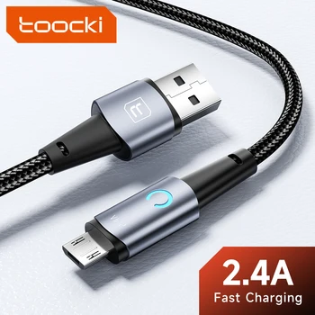 Toocki 3M USB A Na Mikro Kabel 2.4 Hitro Polnjenje Podatkovnega Kabla Polnilnika Kabel Za Samsung Mobilni Telefon Xiaomi Pribor, Kabel Usb