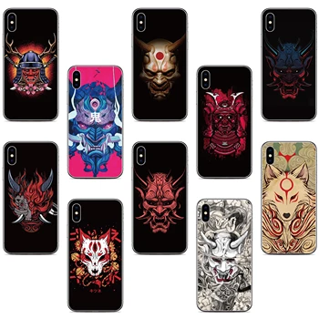 Samurai Oni Masko Kritje Za Xiaomi 13 12 Lite 11 12T 12X 12S 11T Mi A2 A3 9 Poco C40 C50 C55 M5 M4 F4 X5 Pro Civi 5G Primeru Telefon