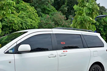 Okno Avtomobila Vizir Za Toyota Sienna Vrata Sonce Dež Deflektor Stražar Rainwear Sonce Odtenek Dež Ščit