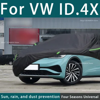 Za Volkswagen ID.4X popoln komplet Zajema Prostem Uv Zaščita pred Soncem Prah, Dež, Sneg Zaščitna Anti-toča Avto Kritje Auto Črni Pokrov