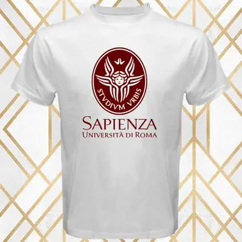Sapienza v Rimu Romov Logotip moška Bela Majica s kratkimi rokavi Velikosti S - 3XL