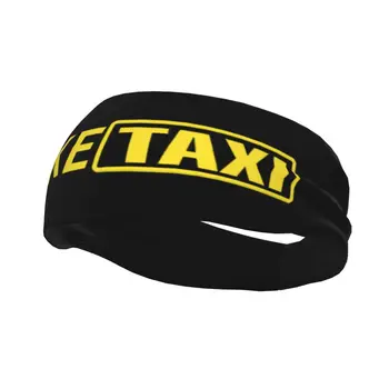 Po meri Ponaredek Taxi Šport Glavo za Moški Ženske Elastične Vlago Wicking Telovadnici Sweatbands