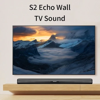 2.0 40W TV Soundbar Žično in Brezžično Bluetooth, 3D Surround Sound Bar Stereo Zvočnik za Domači Kino Soundbars Stenski