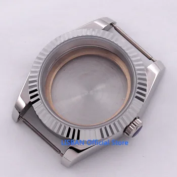 40 mm, iz Nerjavnega Jekla Watch Primeru s Safirno Steklo Fit ETA 2836 MIYOTA Gibanja