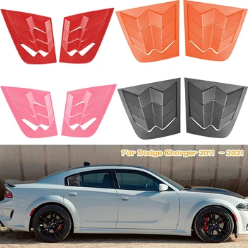 MX Strani Okna Reže Zrak Prezračevalni Zajemalka Odtenki Kritje Žaluzije ABS za Dodge Charger 2011-2021 (Mat Črna, Roza, Rdeča, Oranžna)