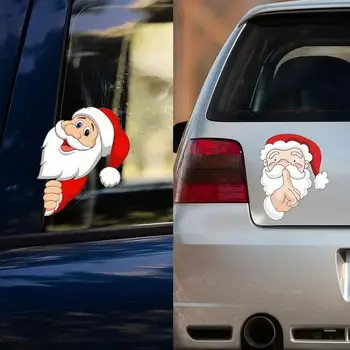 2023 Božič Dekorativne Nalepke Za Avto Santa Avto Nalepke Ustvarjalne Santa Claus Nalepko Za Avtomobil Okno Dekor avto-Nalepke