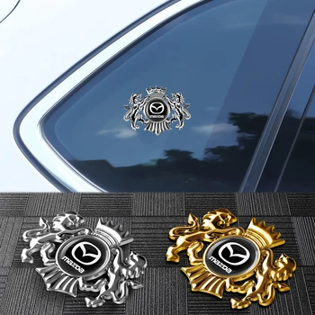 Kovinski Lion krono Značko Avto Telo Prtljažnik Zunanjost Nalepke Pribor za Vozila Za Mazda 3 5 6 Axela Atenza GJ BK CX3 CX5 Demio
