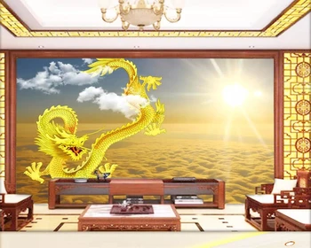 Ozadje po meri nebo Zlato živali, dekorativni TV ozadju stene doma dekor dnevna soba in spalnica v ozadju stene 3d ozadje