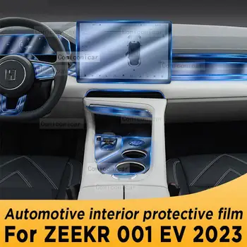 Za ZEEKR 001 EV 2023 Menjalnik Plošča Navigacijske Avtomobilske Notranjosti Zaslona TPU Zaščitno folijo Kritje Anti-Scratch Nalepke Zaščito