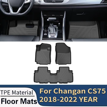Za Changan CS75 2018-2022 Auto Avto predpražnike Vse Vremenske razmere TPE Stopala Preproge brez vonja Pad Pladenj Mat Notranja Oprema