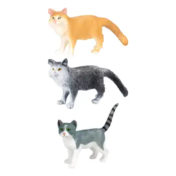 Simulacijo Realne Živali Model Igrače Miniature Mačke Slika za Dom Dekor Darilo za Rojstni dan Stranke Korist Torto Pokrivalo