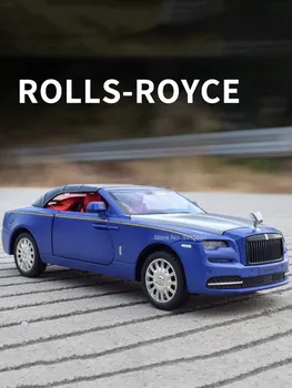 1/32 Zlitine Diecast Limuzina Rolls Royce Dawn Modela Avtomobila Igrača Simulacije Vozilu Potegnite Nazaj, Zvoka, Svetlobe Zbirka Igrač za Fanta, Darilo