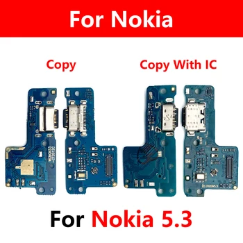 10 Kos Polnilnik USB Dock Odbor Za Nokia 5.3 Polnjenje prek kabla USB Port Priključek Odbor Priključite Mikrofon