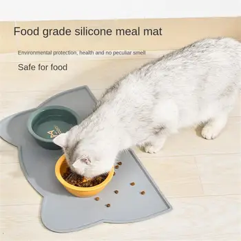 Pet Silikonski Hrane Mat Prenosni Neprepustnih Hranjenje Preproge Skledo Tipke Za Mačke, Pse