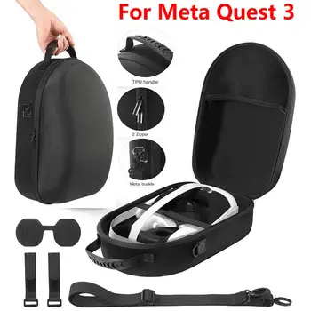 Za Meta Quest 3 VR Vrečko za Shranjevanje Očal EVA Trdo Lupino Potovanja torba Z Ramenskim pasom za Meta Quest 3 VR Dodatki