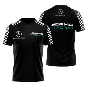 Mercedes Benz Prostem, Dirke, Šport za Moške Krog Vratu T-Shirt Priložnostne Kratkimi Rokavi moška Moda Vrh