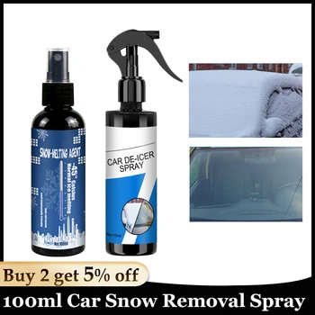 Avto Sneg Odstranitev Spray 100 ml Vetrobransko steklo Defroster Vetrobransko steklo Defroster Zimske Avto Pribor Večnamenski Sprej Za Ključ Zaklene