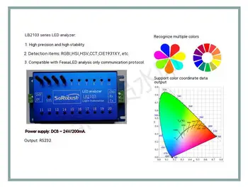 LED Analyzer LED Tester Barvni Senzor Barve Priznanje Modul Utripanja Zaznavanje Zaznavanje Svetlosti