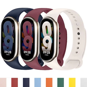Trak Za Moj band 8 xiaomi 8 NFC Zapestnica Šport Pas Silikonski Zamenjava Smartwatch Zapestnica Watchband Xiaomi Mi Band 8 Traku