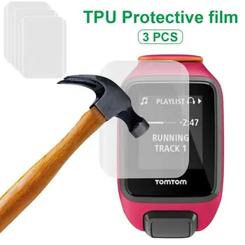 TPU Anti-Scratch Screen Protector Film Polno Zajetje Jasno, Film, Tom Tom 2 3 Runner 2 3 Iskra 3 GPS Watch Screen Protector