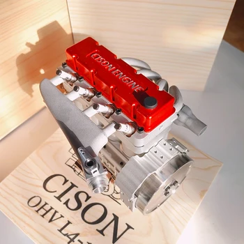 CISON 17CC Inline štiritaktne Bencinskim Motorjem Kovinski L4-175 V4 Motorja Spremenjen motorno kolo, Motor z Notranjim Zgorevanjem Model Igrača