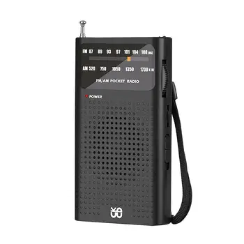 Mini Prenosni Radio AM/FM Dual Band Stereo Vreme Žepni Radijski Sprejemnik za Hojo, Pohodništvo, Kampiranje