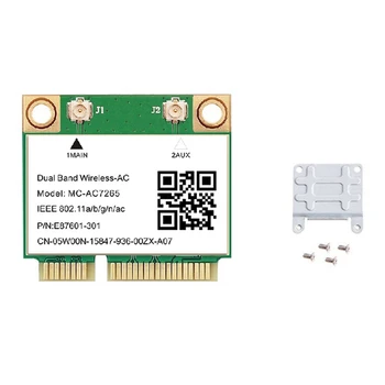 1200Mbps Wireless MC-AC7265 Dual Band Mini Mini Pcie Wifi Kartice PCI-E Kartico Wifi, Bluetooth 4.2 802.11 Ac Dual Band