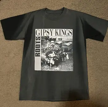Letnik 1995 Gipsy Kings Band Korenine Majica Classic Black dolgimi rokavi, Unisex