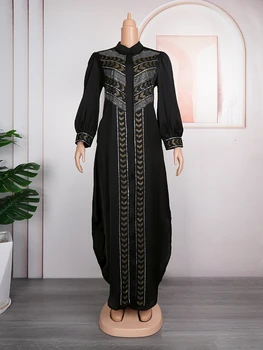 Afriške Obleke Za Ženske Vetement Femme Dashiki Abaya Diamanti Maxi Obleko Afriki Oblačila Dashiki Ankara Obleke