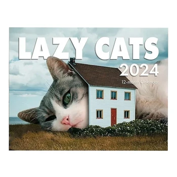 2024 Koledar Leni Kitty Koledar 2024 Leni Kitty Stenski Koledar januar 2024 Od decembra 11X8.5 Palčni