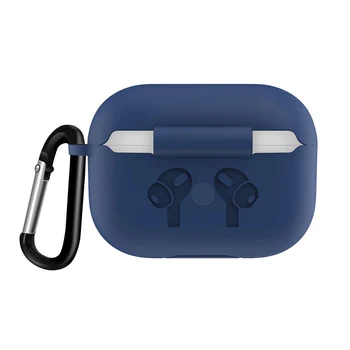 Silikonski Bluetooth Earhuds Primeru z Carabiner Odporen na Praske Shockproof Slušalke Zajema Zamenjavo za Airpods