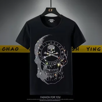 Oblikovanje Okrasnih T Shirt Poletje Luksuzne blagovne Znamke Moških Bombaž Medved Hip Hop Visoke Kakovosti moške Tee