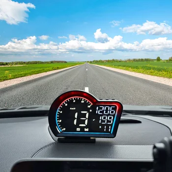 Novo G16 Head Up Display GPS Avto Inteligentni Zaslon v Celoti za HUD G16 merilnik Hitrosti Head Up Display prekoračitev hitrosti Varnostno Opozorilo