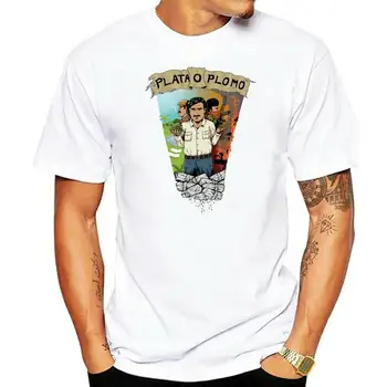 Moška T-shirt Modnih oblačil Pablo Escobar majica s kratkimi rokavi moški Netflix Film Hip Hop Zahodu Zamotek majica Bombaža, Kratek Rokav Vrhovi tee