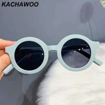 Kachawoo ženski vintage sončna očala krog okvir uv400 mat retro sončna očala ženske modna očala stranka, zelena, rjava, rumena