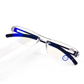 Rimless Obravnavi Očala Moških Proti Modri Žarki Presbyopia Bralci 2.50 Povečevalna Očala Ženske PC Polarizirana